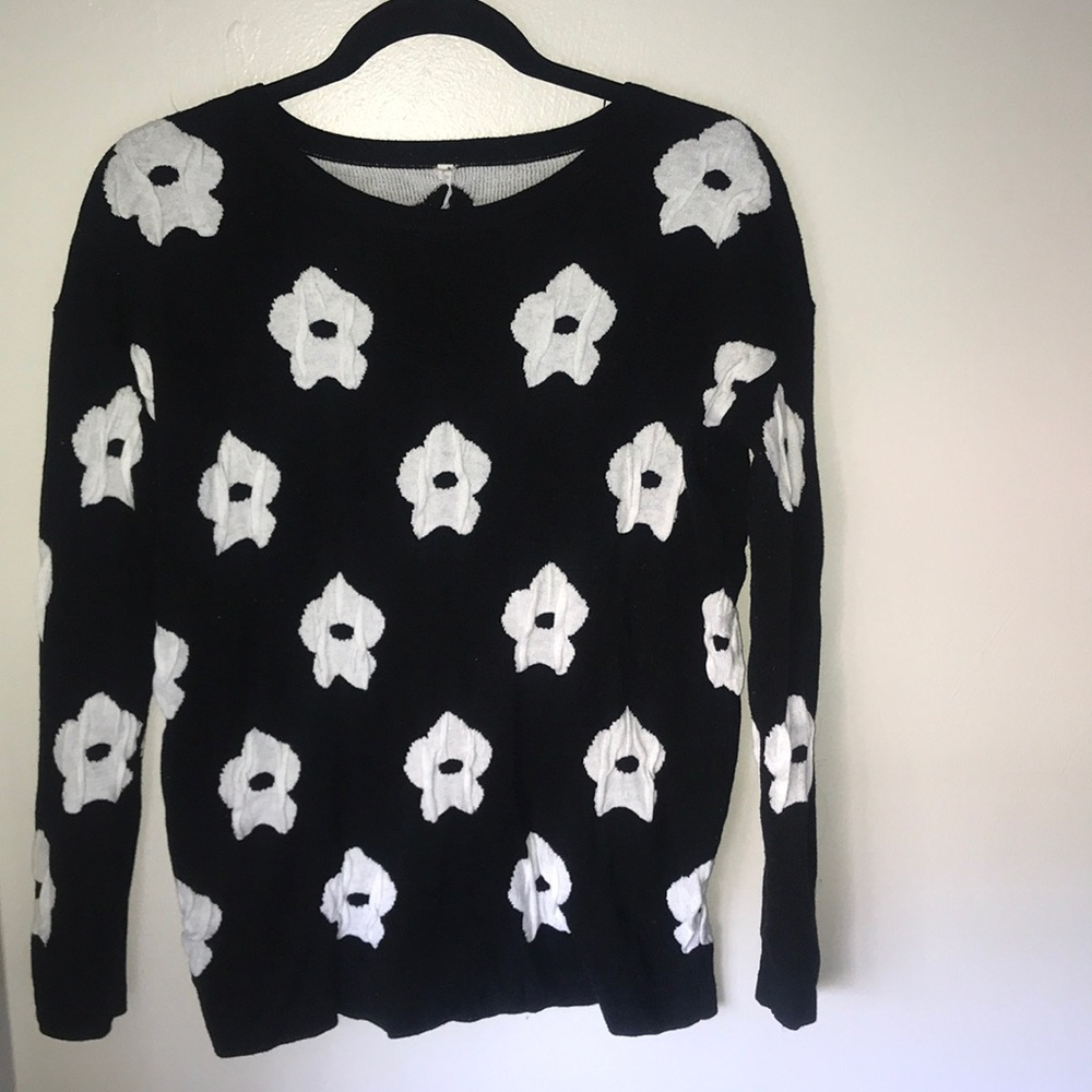 Black and White Willow and Clay Sweater